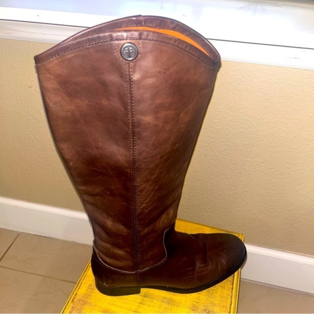 Frye leather brown boots